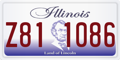 IL license plate Z811086