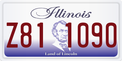 IL license plate Z811090