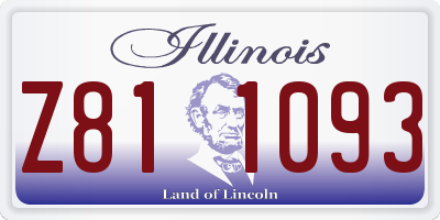 IL license plate Z811093