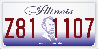 IL license plate Z811107