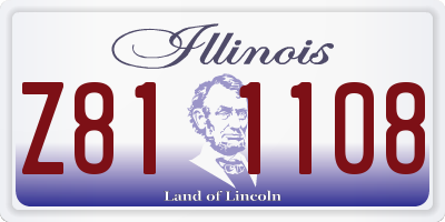 IL license plate Z811108