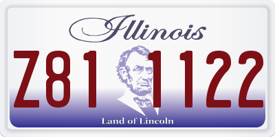 IL license plate Z811122