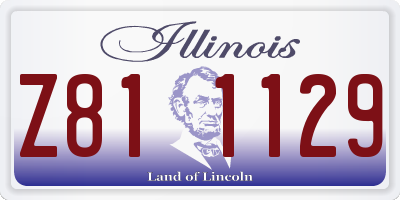 IL license plate Z811129