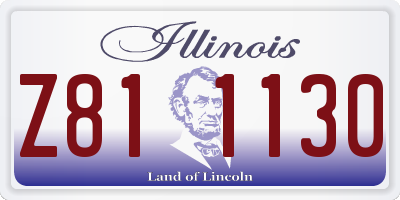 IL license plate Z811130