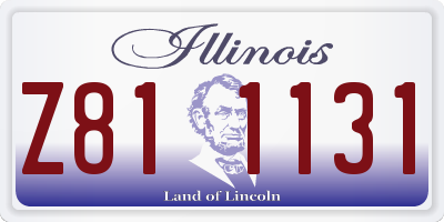 IL license plate Z811131