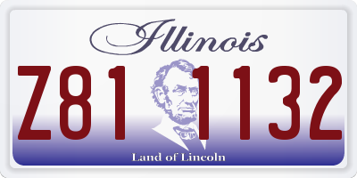 IL license plate Z811132