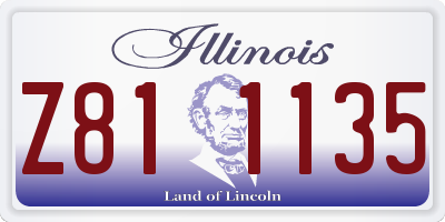IL license plate Z811135