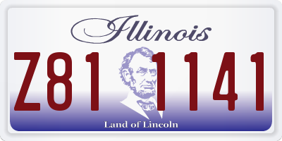IL license plate Z811141