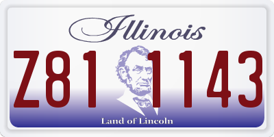IL license plate Z811143