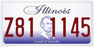 IL license plate Z811145