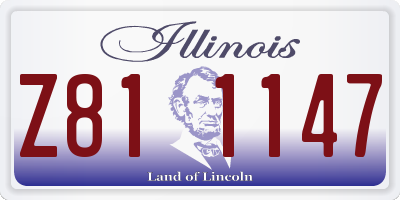 IL license plate Z811147
