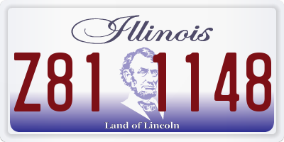 IL license plate Z811148