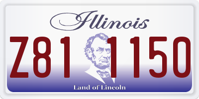 IL license plate Z811150
