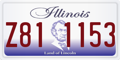 IL license plate Z811153