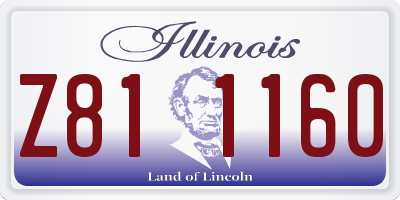 IL license plate Z811160