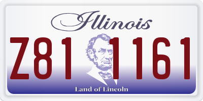 IL license plate Z811161