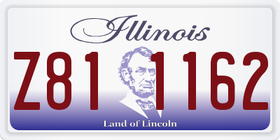 IL license plate Z811162