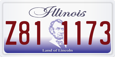 IL license plate Z811173