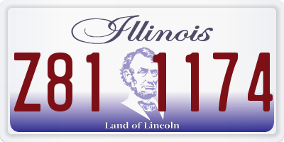 IL license plate Z811174