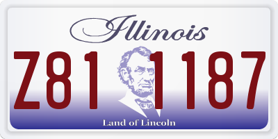IL license plate Z811187