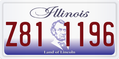 IL license plate Z811196