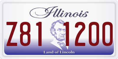IL license plate Z811200