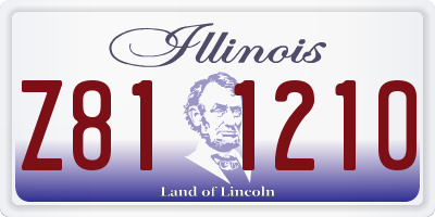 IL license plate Z811210