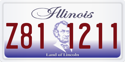 IL license plate Z811211