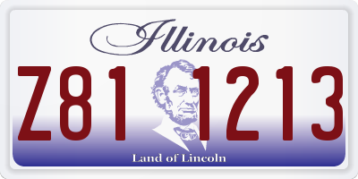 IL license plate Z811213