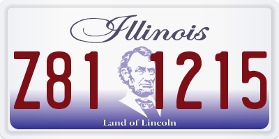 IL license plate Z811215