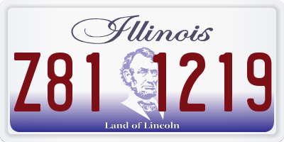 IL license plate Z811219