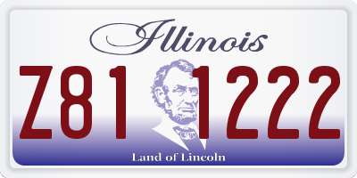 IL license plate Z811222
