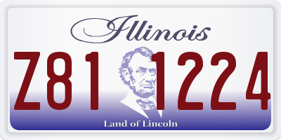 IL license plate Z811224