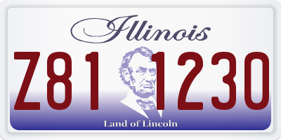 IL license plate Z811230
