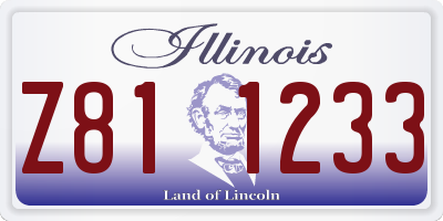 IL license plate Z811233