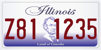 IL license plate Z811235