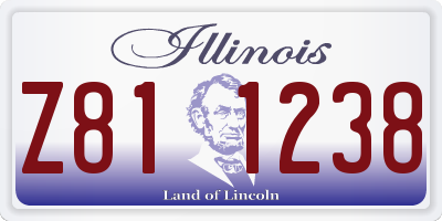 IL license plate Z811238