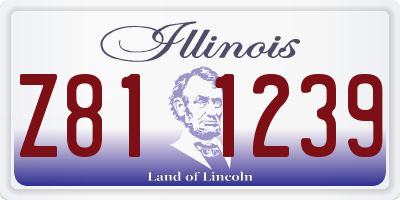 IL license plate Z811239