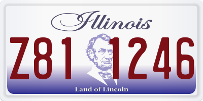 IL license plate Z811246