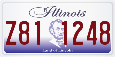 IL license plate Z811248