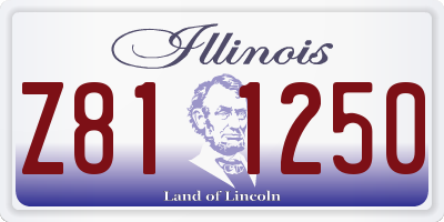 IL license plate Z811250