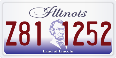 IL license plate Z811252