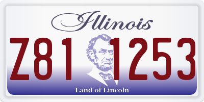 IL license plate Z811253