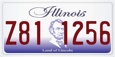 IL license plate Z811256