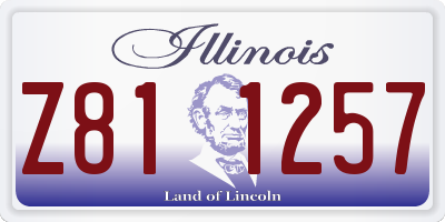 IL license plate Z811257