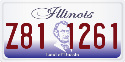 IL license plate Z811261