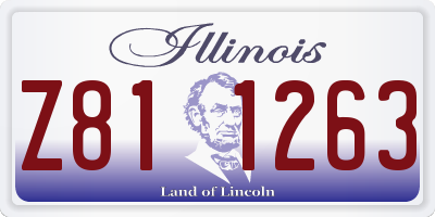 IL license plate Z811263