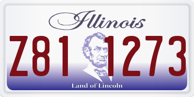 IL license plate Z811273