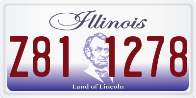 IL license plate Z811278