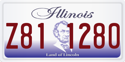 IL license plate Z811280